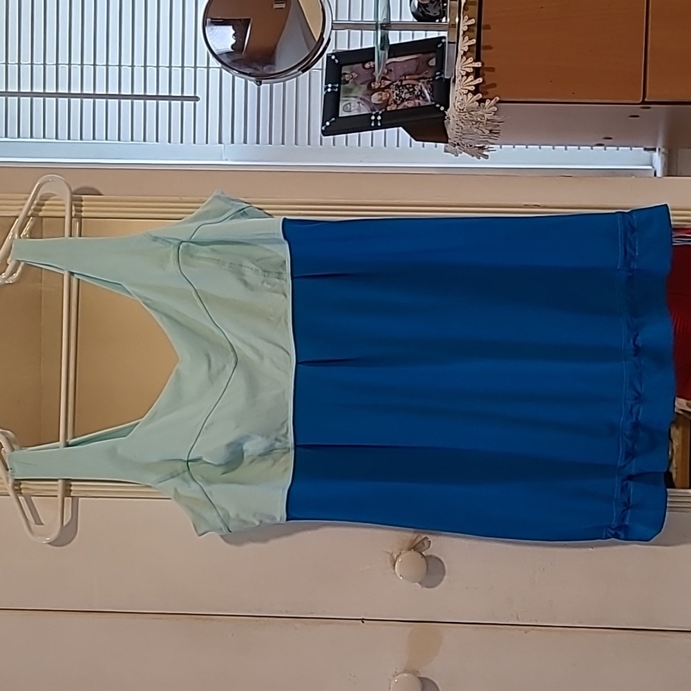 Lululemon Atletic Sleeveless Top, Color Light Blue and Royal Blue, Size 10